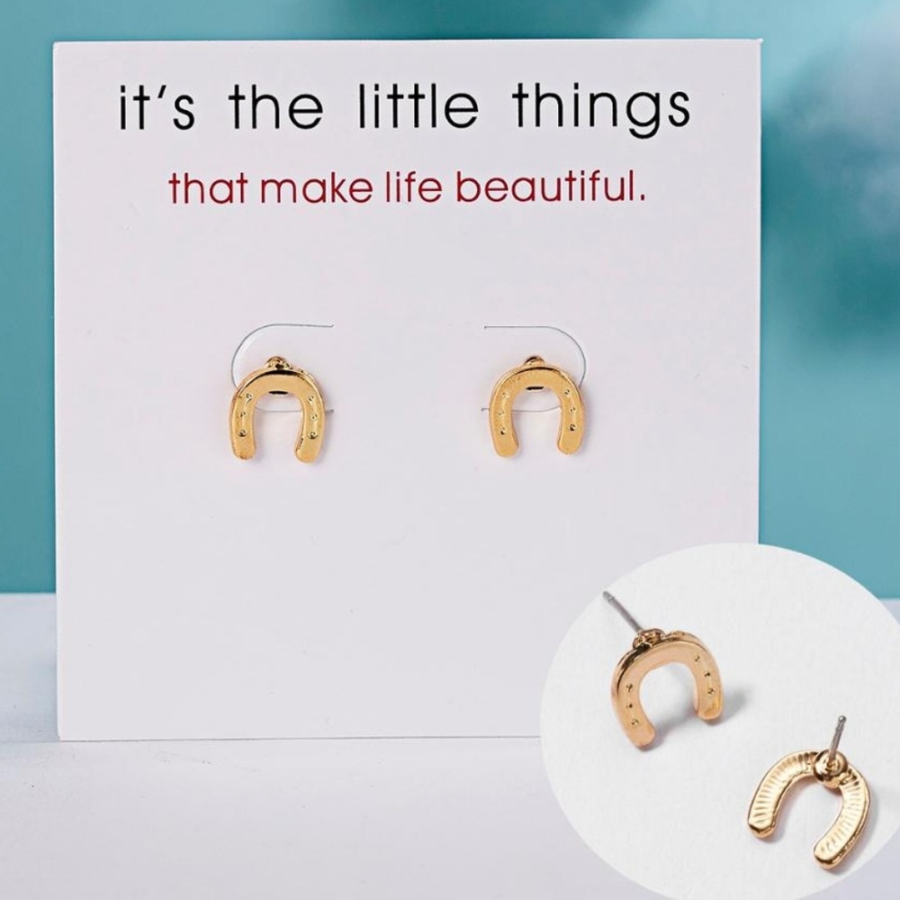 New | Lucky Horseshoe Earrings